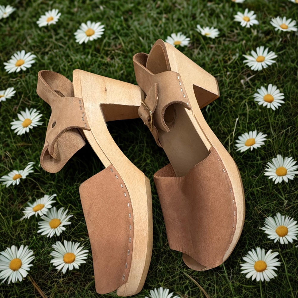 Colorblock Neutral Bryr Clogs - OOAK - Picture 4 of 4